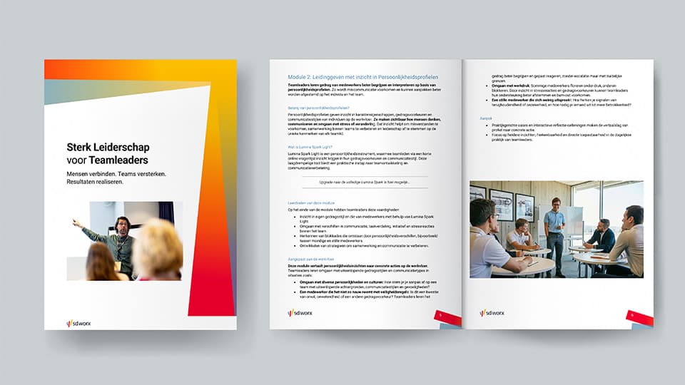 Brochure leiderschapstraining voor teamleaders 